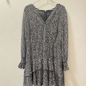Dynamite Long Sleeve Floral Dress (XL)
